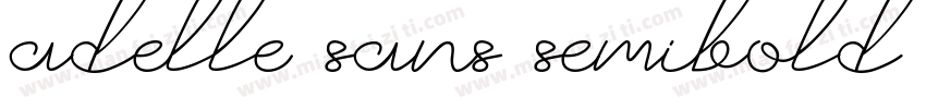 adelle sans semibold字体转换